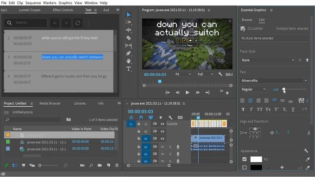 Add subtitles in Premiere Pro 2021 смотреть онлайн