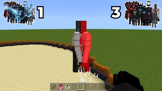 INFECTED SKIBIDI MAN vs SKIBIDI MAN BATTLE in MINECRAFT PE смотреть онлайн