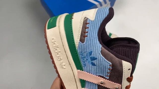 Melting Sadness x adidas Forum Low Blue Green Brown смотреть онлайн