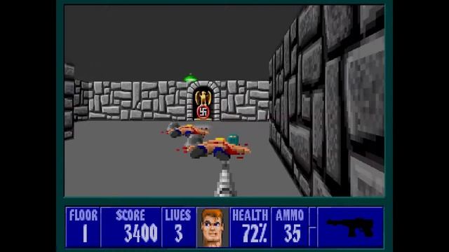 Wolfenstein 3D - Episode 1 - Floor 1 - Xbox 360 Version