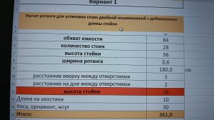 Расчет количества ротанга для кашпо разными способами. Установка стоек двойной осьминожкой #ротанг