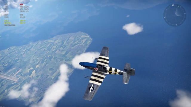 War Thunder: How fast can the early P-51 go? смотреть онлайн