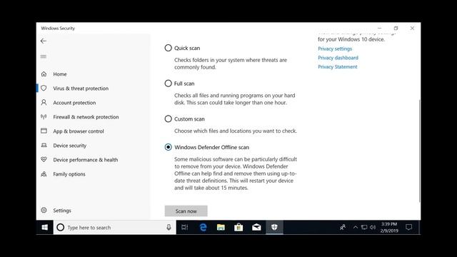 Windows - How to Scan for Viruses Using Windows Defender смотреть онлайн