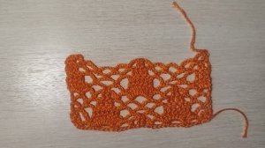 Ажурный узор крючком + схема.