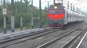 Пассажирские поезда РЖД на большой скорости по Транссибу | Железная дорога