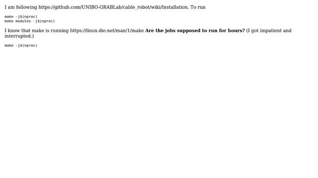 Running make -j$(nproc) or make modules -j$(nproc) смотреть онлайн