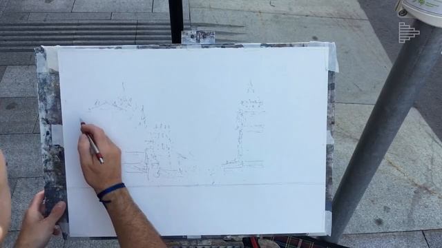 О пленэрной живописи рассказывает и рисует художник Юрий Акопянц (отрывок из курса). смотреть онлайн