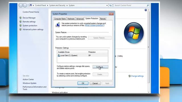 Windows® 7: How to turn-on System Restore смотреть онлайн