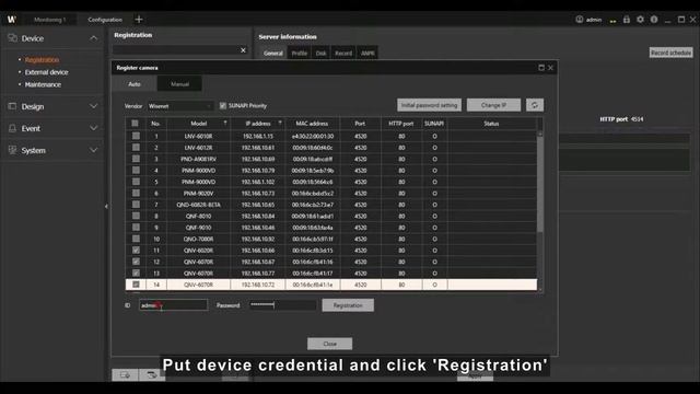 Wisenet SSM Tutorial 01 Device Registration смотреть онлайн