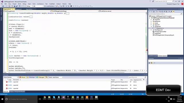 Windows 10 Universal Apps - Gauge Control смотреть онлайн
