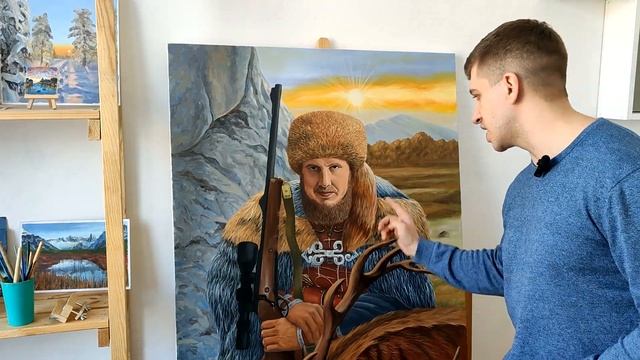 Такую КАРТИНУ МАСЛОМ на заказ я еще НЕ СОЗДАВАЛ! Картина маслом на холсте смотреть онлайн