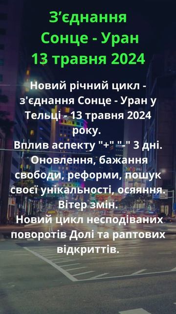 13 5 2024 З'єднання Сонце - Уран смотреть онлайн