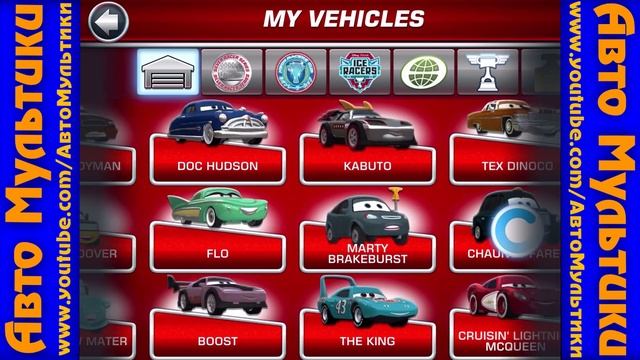 Cars DareDevil Garage - McQueen radiator springs VS Doc Hudson смотреть онлайн