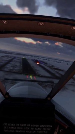 Неудачная посадка истребителя Sea Fury FB 11, War Thunder VR.