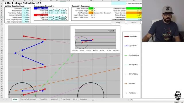 How to use a 4 Link Calculator, DIY long arm four link suspension on my Jeep Wrangler TJ смотреть онлайн