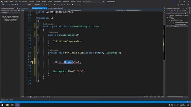[Laboratorio II] Creando un login con Windows Forms смотреть онлайн