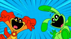 Рисуем ДогДей + Хоппи Хопскотч | Улыбающиеся зверьки | Smiling Critters | Poppy Playtime