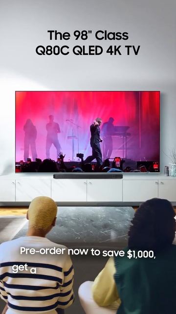 On The Big 98 Q80C Screen Samsung смотреть онлайн