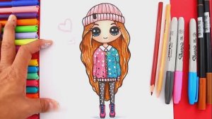 Как нарисовать девочку с длинными волосами