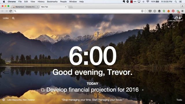 Momentum Plugin For Chrome смотреть онлайн