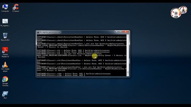 fix registry permissions.bat FIX REGISTRY TO Original SETTINGS 2018 смотреть онлайн