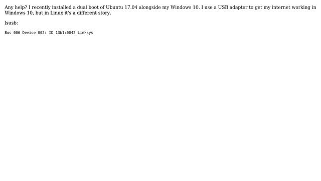 Ubuntu: New dual boot of Ubuntu 17.04, no wifi, no additional drivers availabl смотреть онлайн