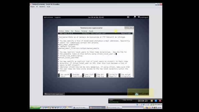 Ftp-Debian con vsftpd смотреть онлайн
