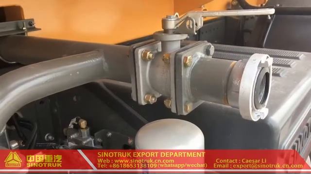 Springkler truck，HOWO T5G water tank truck, смотреть онлайн