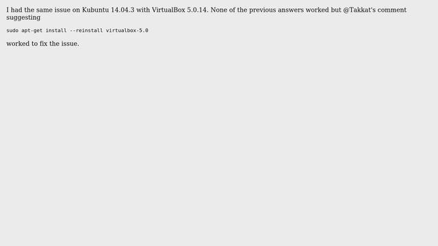 Ubuntu: VirtualBox rcvboxdrv setup error "Bad argument setup" (5 Solutions!!) смотреть онлайн
