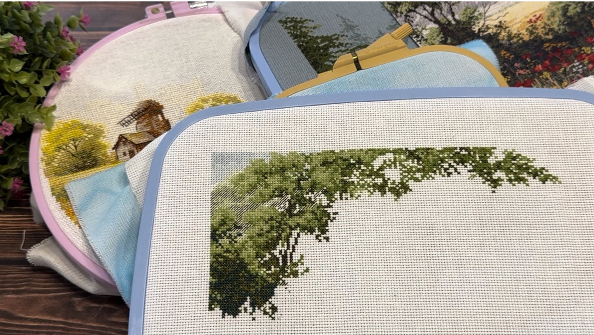 Вышивка крестом/У старой мельницы/Залив Гумбольдта/Горный туман/Маяк/Планы на Весну. смотреть онлайн