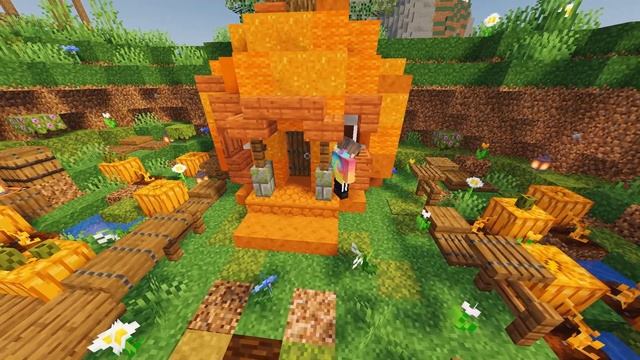Minecraft: How To Build A Pumpkin House - Tutorial смотреть онлайн