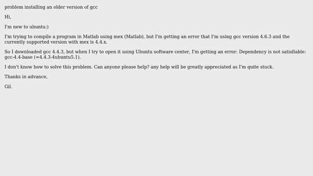 Ubuntu: Problem installing an older version of gcc смотреть онлайн