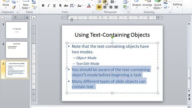 PowerPoint 2010 Tutorial Paragraph Formatting Microsoft Training Lesson 4.4 смотреть онлайн