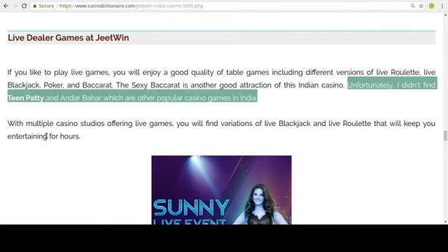 JeetWin India Casino - casino & sports - Sunny Leone ambassador смотреть онлайн