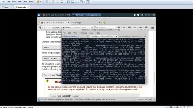 Linux From Scratch Part2_6 (GCC-6.3.0 - Pass 2.0) смотреть онлайн