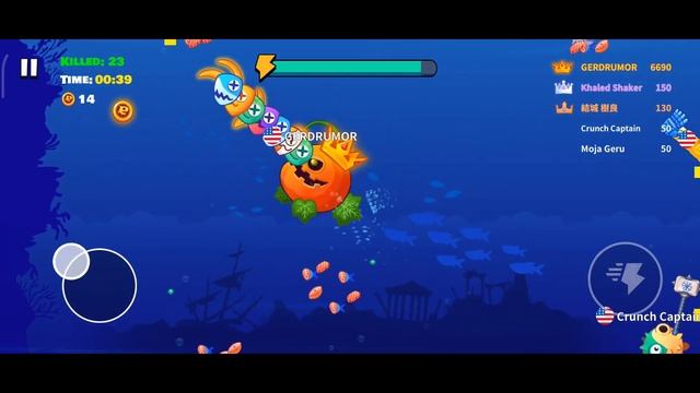 Fish.IO - A new battle! PUMPKIN & BOSS Shark. Eat Fish.IO - fishdom ocean - KILLED 33! смотреть онлайн