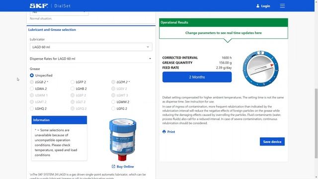 SKF DialSet 7 - Calculation program for SKF automatic lubricators смотреть онлайн
