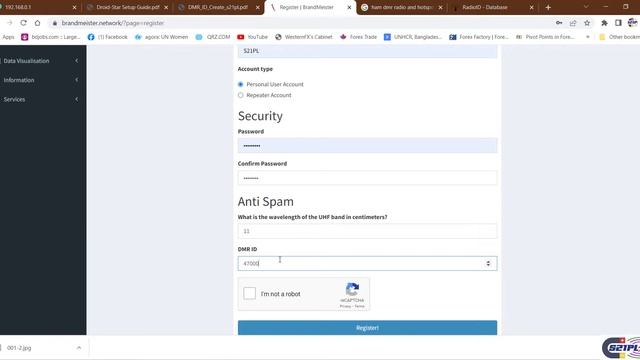 DMR ID || How To Get A DMR ID || S21PL || Brandmeister.network || DMR Network Access || ARSB || BD
