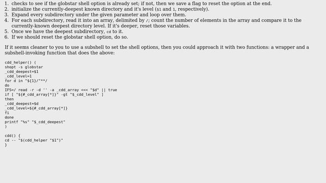 Is there a terminal command that navigates to the deepest sub-directory in a directory? смотреть онлайн