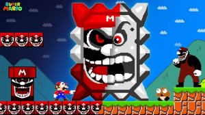 Супер Марио Брос, но всё превращается в MX, когда Марио касается.
