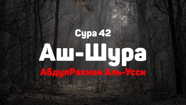 Сура 42 Аш-Шура - АбдулРахман Аль-Усси