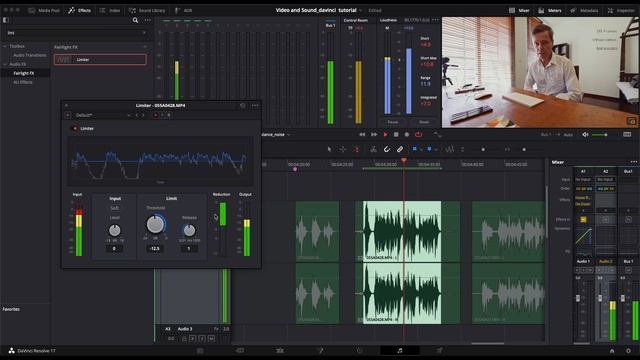 SOUND LIMITER clip | DaVinci Resolve Fairlight смотреть онлайн