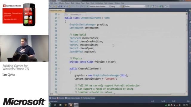 Windows Phone Camps Online Denmark Dev06 Building Games for Windows Phone 7 5 with Farseer Physic смотреть онлайн
