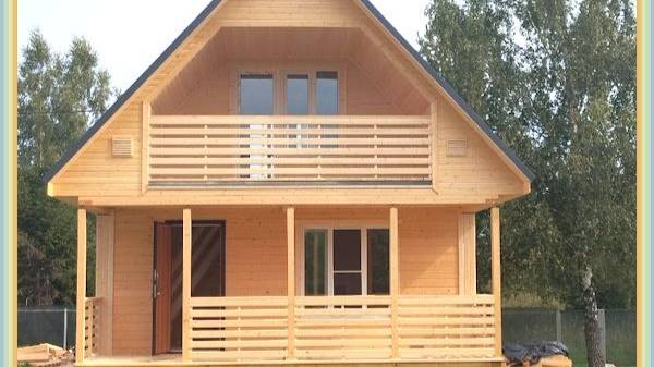 Маленькое дело лучше большого безделья! Баня-дом в Волоколамском р-не с просторной террасой лоджией смотреть онлайн