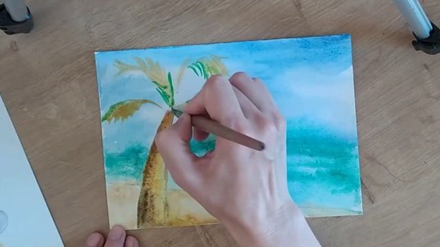 Малюємо легко літній пейзаж. Марина смотреть онлайн