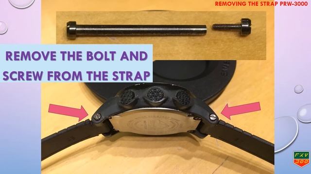 Protrek PRW-3000 Changing the strap