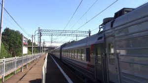 Тепловоз ТЭП70БС-325 с литерным поездом и ещё 2 ТЭП70БС по СМЕ