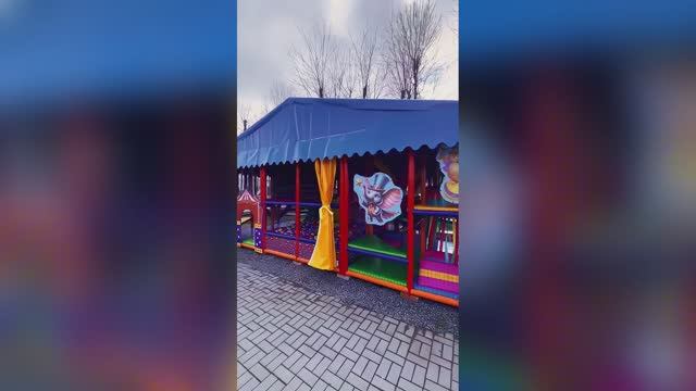 Детский игровой лабиринт "Цирк" Исполнение крыша и шторы смотреть онлайн