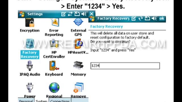 How to Soft and Hard Reset HP iPAQ 610, 612, 614, 610c, 612c, 614c смотреть онлайн