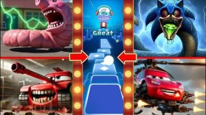 КИБЕР-ЧЕРВЬ СВИНКА ПЕППА🆚 Голова Соника🆚 Танк Маккуина🆚 Боевой вертолет Маккуина